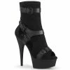 Pleaser Shoes By Pleaser USA DELIGHT-1037 Pleaser Shoes Faux Suede Sexy Ankle Boot