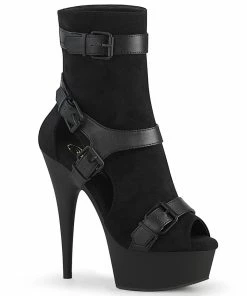 Pleaser Shoes By Pleaser USA DELIGHT-1037 Pleaser Shoes Faux Suede Sexy Ankle Boot