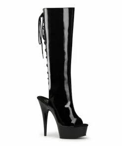 Pleaser Shoes By Pleaser USA DELIGHT-2018 Pleaser Shoes Open Toe Platform Pole Dancing Shoe