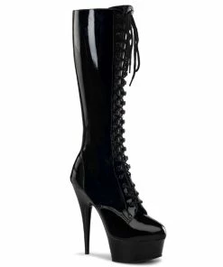 Pleaser Shoes By Pleaser USA Knee High And Mid Calf Boots DELIGHT-2023 Pleaser Shoes Platform Knee High Boot