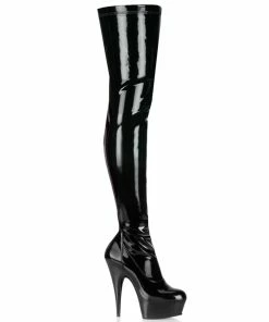 Pleaser Shoes By Pleaser USA DELIGHT-3000 Pleaser Shoes Thigh High Sexy Boots Thigh High Boots