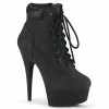 Pleaser Shoes By Pleaser USA Booties And Ankle High Boots DELIGHT-600TL-02 Sexy Platform High Heel Lace Up Bootie