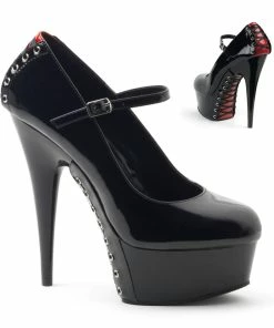 Pleaser Shoes By Pleaser USA DELIGHT-687FH Pleaser Shoes Stripper Pumps 6 Inch Heels