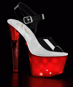 Pleaser Shoes By Pleaser USA 7 Inch Heels DISCOLITE-708 Light Up 7 Inch Heel Exotic Dancer Shoes