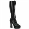 Pleaser Shoes By Pleaser USA Knee High And Mid Calf Boots ELECTRA-2023 Pleaser Shoes Knee High Boot