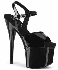 Pleaser Shoes By Pleaser USA ESTEEM-709 7 Inch High Stripper Shoe 7 Inch Heels