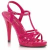 Fabulicious Shoes By Pleaser USA FLAIR-420 Hot Pink High Heel Sandal