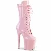 Pleaser Shoes By Pleaser USA FLAMINGO-1050 Pleaser Shoes Baby Pink Platform Exotic Dancer Boots Booties And Ankle High Boots