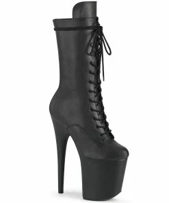 Pleaser Shoes By Pleaser USA FLAMINGO-1050WR Mid Calf Vegan Platform Stripper Boot Knee High And Mid Calf Boots