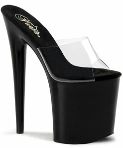 Pleaser Shoes By Pleaser USA FLAMINGO-801 Pleaser Shoes 8 Inch Platform Exotic Dancer Sandals