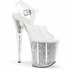 Pleaser Shoes By Pleaser USA FLAMINGO-808G Pleaser Shoes 8 Inch Stiletto Heel Stripper Shoe 8 Inch Heels