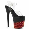 Pleaser Shoes By Pleaser USA 8 Inch Heels FLAMINGO-808HFN Pleaser Shoes Clearance Exotic Dancer Shoes