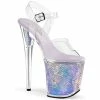 Pleaser Shoes By Pleaser USA FLAMINGO-808MC Pleaser Shoes Mermaid Scale Platform Exotic Dancer Shoes