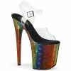 Pleaser Shoes By Pleaser USA 8 Inch Heels FLAMINGO-808WR Pleaser Shoes Clearance Exotic Dancer Shoes