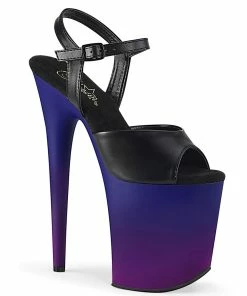 Pleaser Shoes By Pleaser USA FLAMINGO-809BP Blue Ombre Platform Stripper Shoe 8 Inch Heels