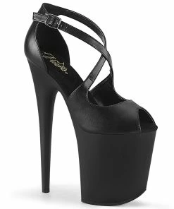 Pleaser Shoes By Pleaser USA 8 Inch Heels FLAMINGO-821 Pleaser Shoes Strappy Exotic Dancer Pump