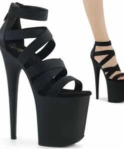 Pleaser Shoes By Pleaser USA 8 Inch Heels FLAMINGO-859 Pleaser Shoes Strappy Stripper Shoes By Pleaser Shoes