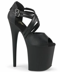 Pleaser Shoes By Pleaser USA FLAMINGO-865 Pleaser Shoes 8 Inch Heel Peep Toe Exotic Dancer Shoe