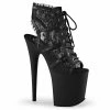 Pleaser Shoes By Pleaser USA Booties And Ankle High Boots FLAMINGO-896LC Lace Ankle High Platform Stripper Bootie
