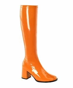 Funtasma Costume Footwear Halloween Costume Footwear GOGO-300 Funtasma Shoes Orange Costume Boots