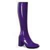 Funtasma Costume Footwear GOGO-300 Funtasma Shoes Purple Knee High Costume Boot