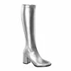 GOGO-300 Funtasma Shoes Silver Gogo Boots Halloween Costume Footwear