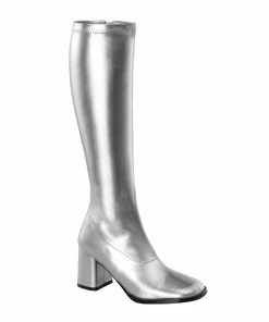 GOGO-300 Funtasma Shoes Silver Gogo Boots Halloween Costume Footwear