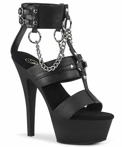 Pleaser Shoes By Pleaser USA 6 Inch Heels KISS-261 Pleaser Shoes Chain Stripper Shoes