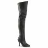 Pleaser Shoes By Pleaser USA Halloween Costume Footwear LEGEND-8868 Pleaser Shoes Leather Thigh Boots