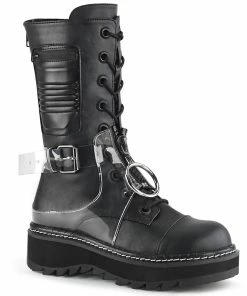 LILITH-271 Demonia Shoes Gothic Mid Calf Boot