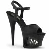 Pleaser Shoes By Pleaser USA MOON-709SK Pleaser Shoe Skull Platform Stripper Shoes