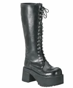 RANGER-302 Demonia Shoes Gothic Knee High Boots