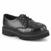Unisex Demonia Footwear RIOT-03 Demonia Shoes Leather Steel Toe Work Shoes