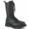 RIOT-14 Demonia Shoes 14 Eyelet Steel Toe Combat Boot Unisex Demonia Footwear
