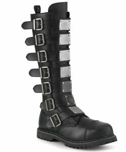 Unisex Demonia Footwear RIOT-21MP Demonia Shoes Punk Knee High Boots