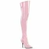 Pleaser Shoes By Pleaser USA Thigh High Boots SEDUCE-3000 Pleaser Shoes Baby Pink Thigh Boots