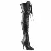 Pleaser Shoes By Pleaser USA SEDUCE-3028 Pleaser Shoes Thigh High Dominatrix Boot