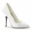 Pleaser Shoes By Pleaser USA SEDUCE-420 Pleaser Shoes White Patent Pump