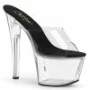 Pleaser Shoes By Pleaser USA SKY-301 Clear Platform Slide Pole Dancing Sandal