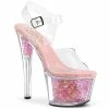 Pleaser Shoes By Pleaser USA SKY-308CF Crystal Flower Platform Stripper Shoe