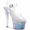 Pleaser Shoes By Pleaser USA SKY-308MC Pleaser Shoes Mermaid Scale Stripper Shoes