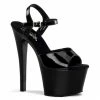 Pleaser Shoes By Pleaser USA SKY-309 Pleaser Shoes Black Patent Pole Dancing Shoe