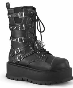 SLACKER-165 Demonia Shoes Metal Spike Buckle Gothic Boot