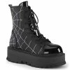 Demonia Shoes Halloween Costume Footwear SLACKER-88 Platform Spider Web Gothic Demonia Boot