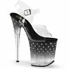 Pleaser Shoes By Pleaser USA STARDUST-808T Pleaser Shoes Ombre Platform Exotic Dancer Shoe