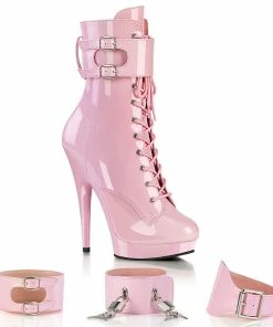 Fabulicious Shoes By Pleaser USA Booties And Ankle High Boots SULTRY-1023 Fabulicious Shoes Pink Sexy Boots