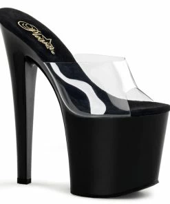 Pleaser Shoes By Pleaser USA TABOO-701 Pleaser Shoes Clear Upper Exotic Dancer Shoe