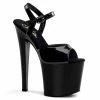 Pleaser Shoes By Pleaser USA TABOO-709 Pleaser Shoes Classic Black Platform Stripper Shoes