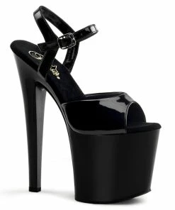 Pleaser Shoes By Pleaser USA TABOO-709 Pleaser Shoes Classic Black Platform Stripper Shoes
