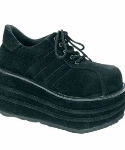 TEMPO-08 Demonia Shoes Faux Suede Gothic Shoes Unisex Demonia Footwear